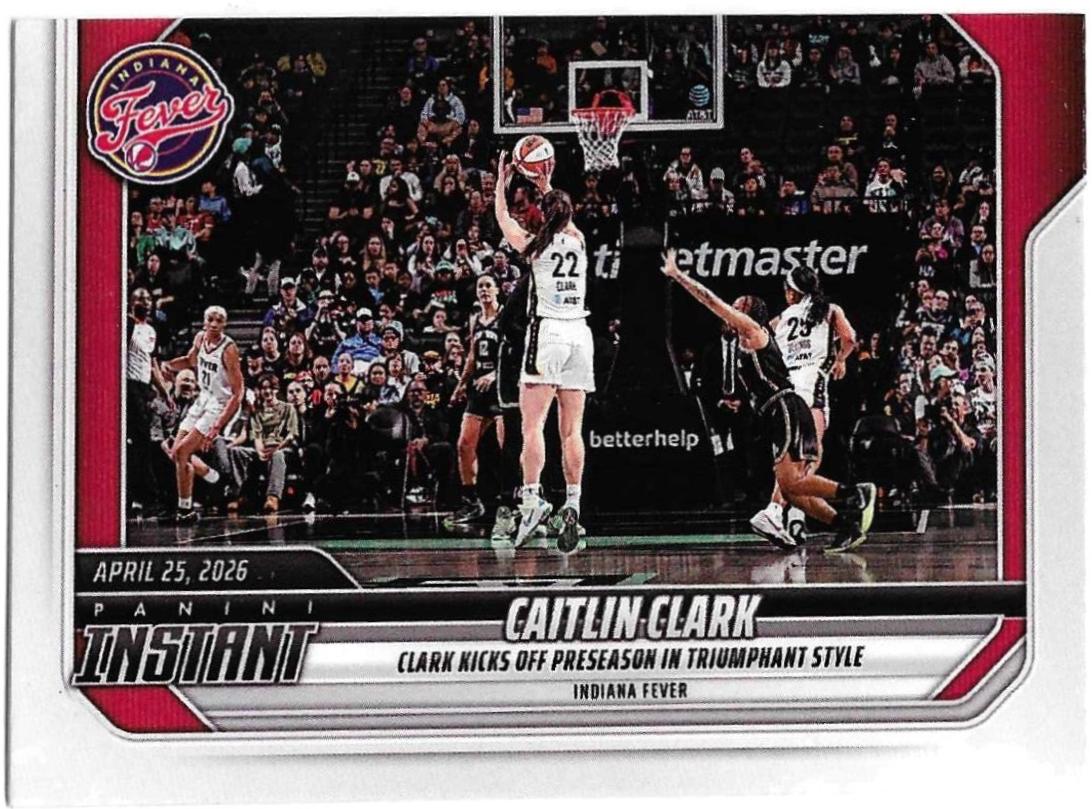 2026 Panini Instant WNBA Caitlin Clark #13 card