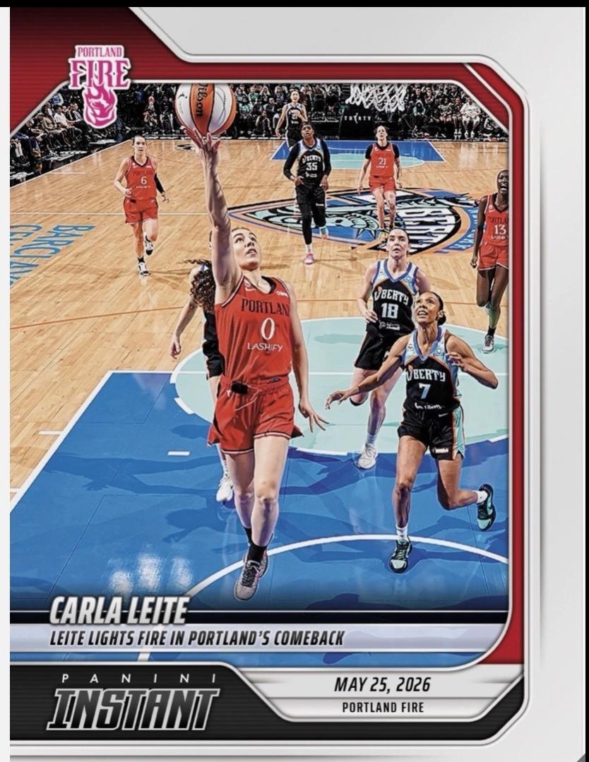 2026 Panini Instant WNBA Carla Leite #91 card