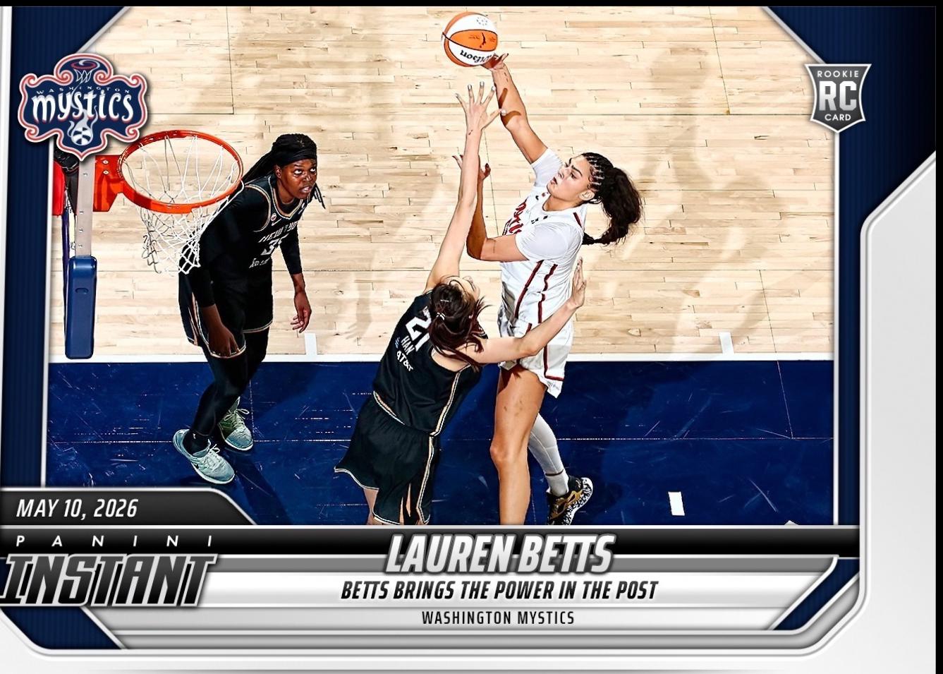 2026 Panini Instant WNBA Lauren Betts #45 card