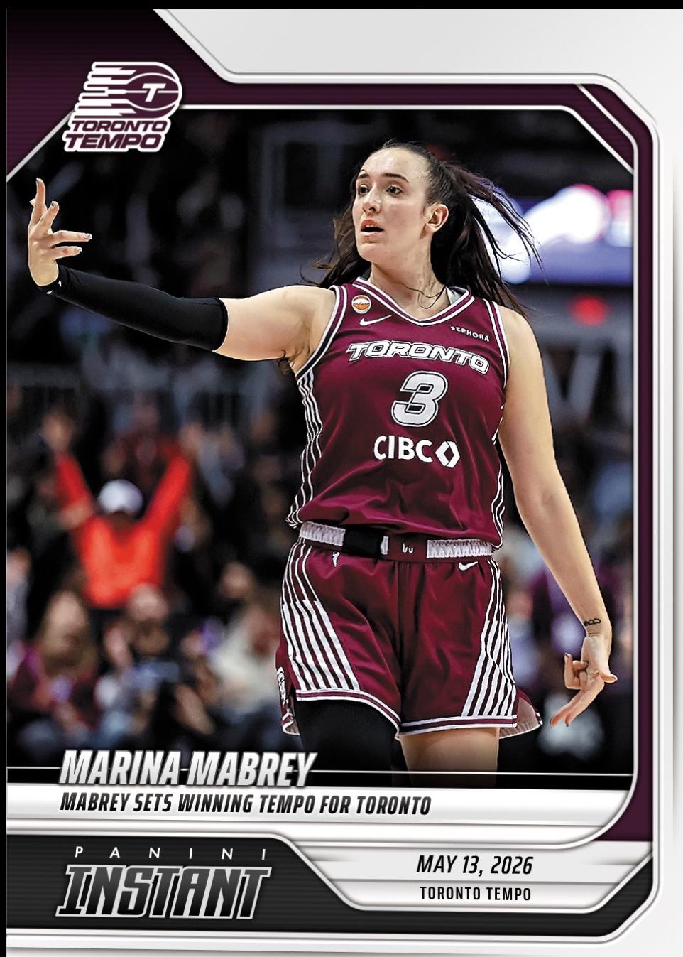 2026 Panini Instant WNBA Marina Mabrey #54 card