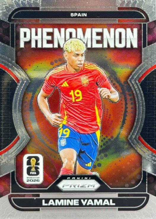 2026 Panini Prizm FIFA Phenomenon Lamine Yamal #1 card
