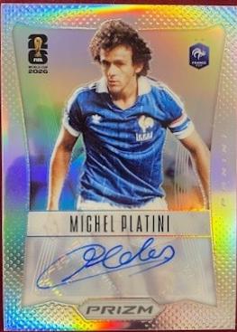 2026 Panini Prizm FIFA Throwback Signature Michel Platini [Silver] #20 card