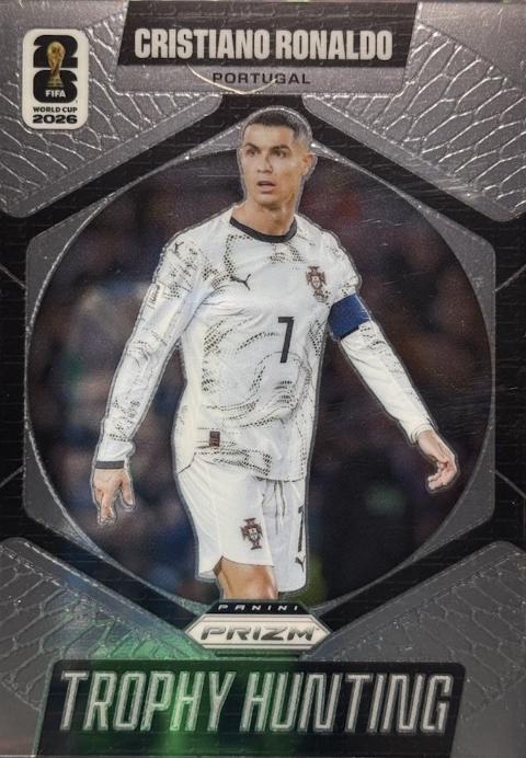 2026 Panini Prizm FIFA Trophy Hunting Cristiano Ronaldo #17 card