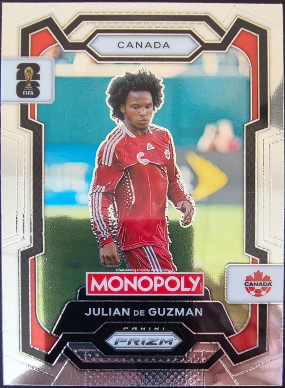 2026 Panini Prizm Monopoly FIFA World Cup Julian De Guzman #77 card