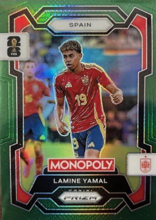 2026 Panini Prizm Monopoly FIFA World Cup Lamine Yamal [Green] #41 card