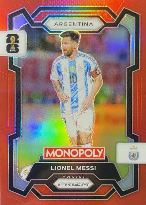 2026 Panini Prizm Monopoly FIFA World Cup Lionel Messi [Red] #1 card