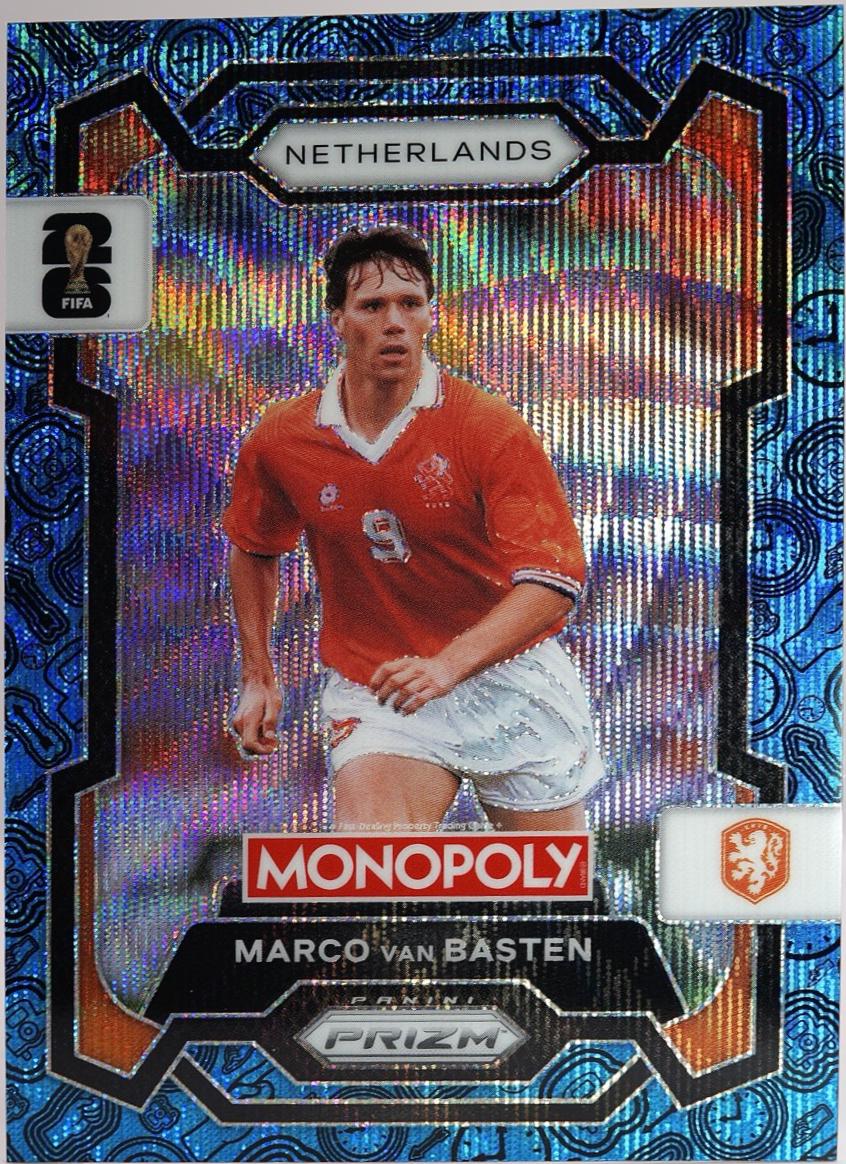 2026 Panini Prizm Monopoly FIFA World Cup Marco van Basten [Four Corners Green Wave] #73 card