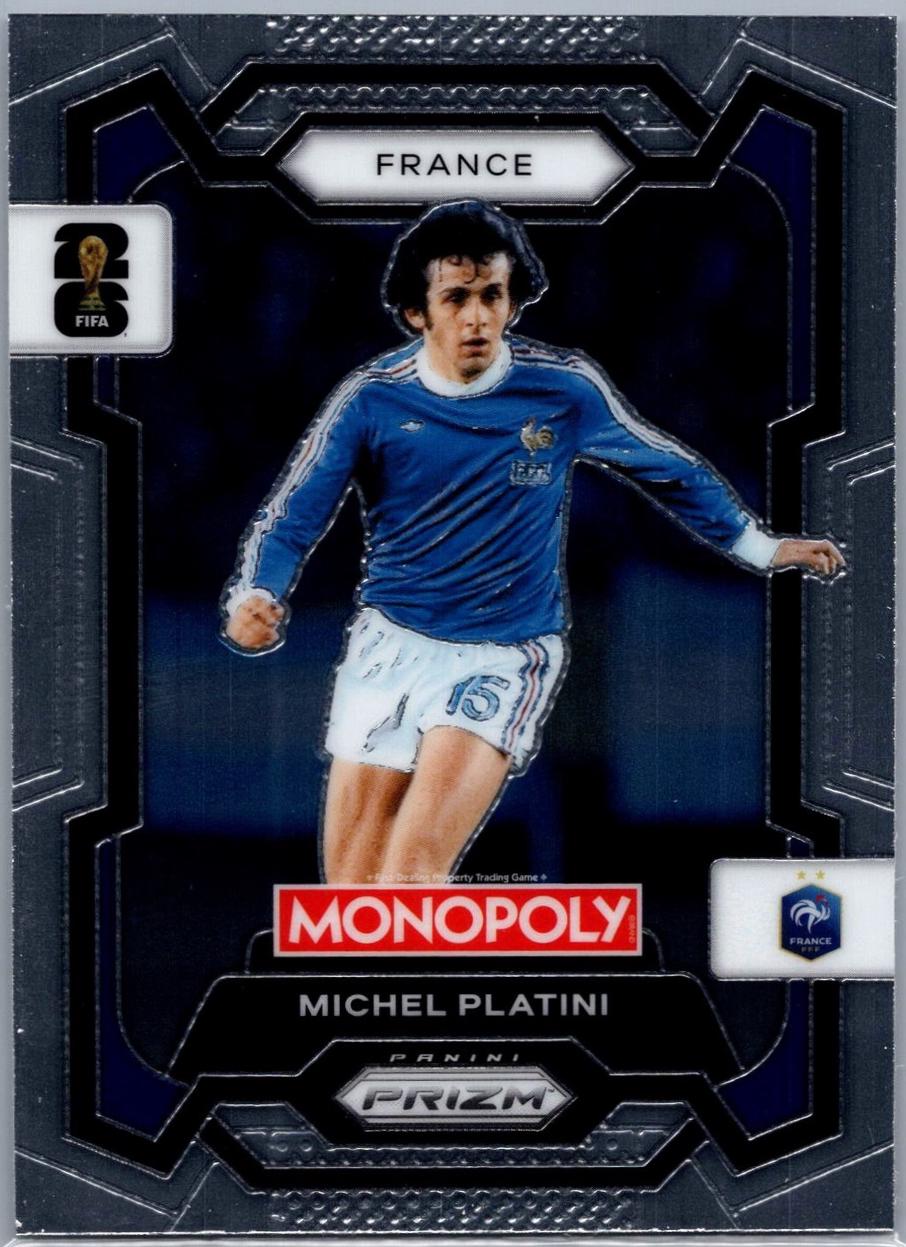 2026 Panini Prizm Monopoly FIFA World Cup Michel Platini #13 card