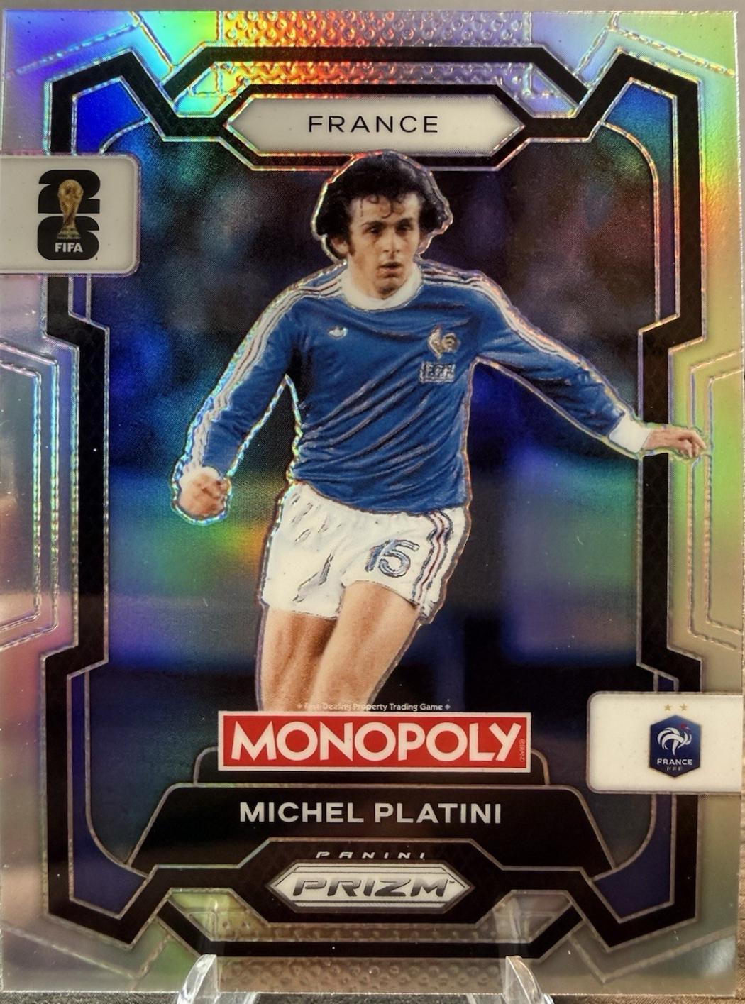 2026 Panini Prizm Monopoly FIFA World Cup Michel Platini [Silver] #13 card
