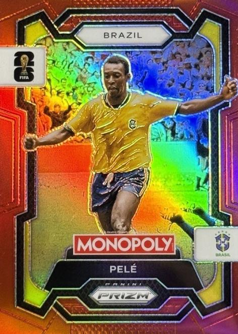 2026 Panini Prizm Monopoly FIFA World Cup Pele [Red] #16 card
