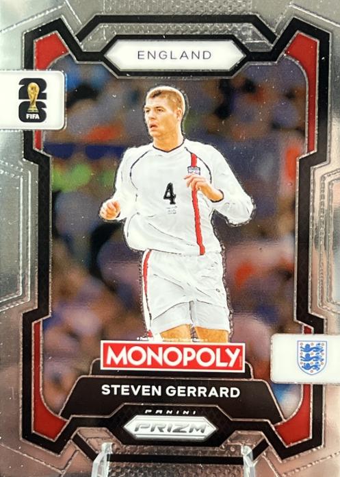 2026 Panini Prizm Monopoly FIFA World Cup Steven Gerrard #23 card