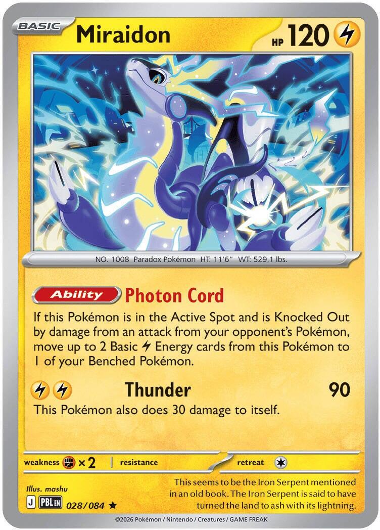 2026 Pitch Black Miraidon #28 card