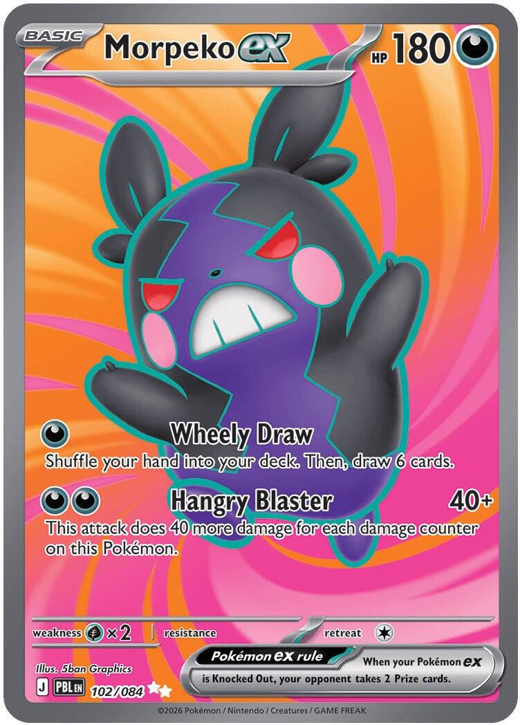 2026 Pitch Black Morpeko ex #102 card