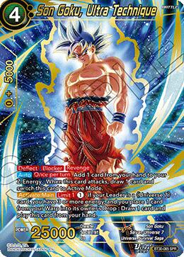 2026 Super Three Glorious Fighters Son Goku, Ultra Technique [SPR Foil] #BT30-085 card