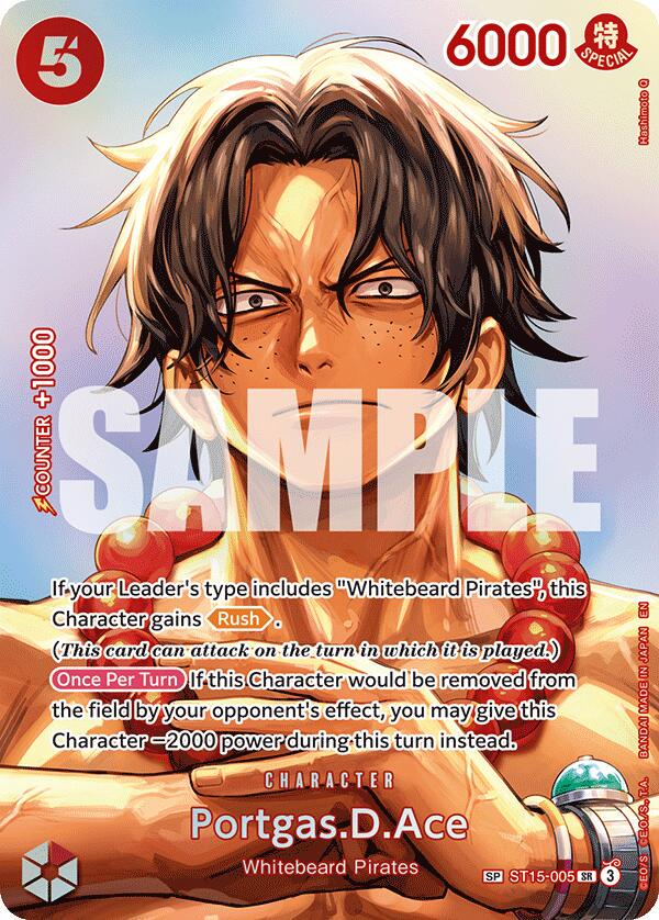 2026 The Time of Battle Portgas.D.Ace [SP Foil] #ST15-005 card