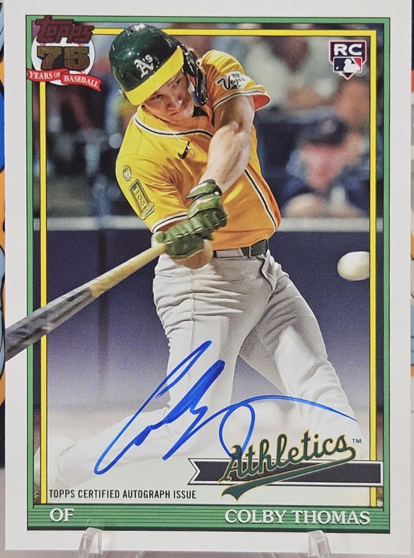 2026 Topps 1991 Autograph Colby Thomas #91A-COL card