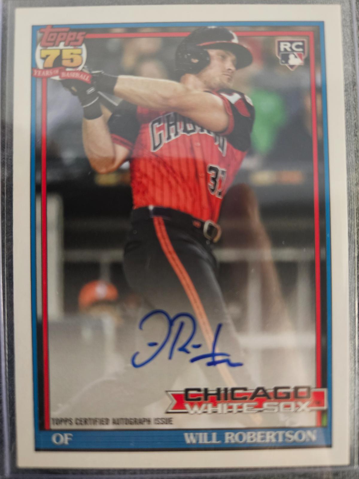 2026 Topps 1991 Autograph Will Robertson #91A-ROB card
