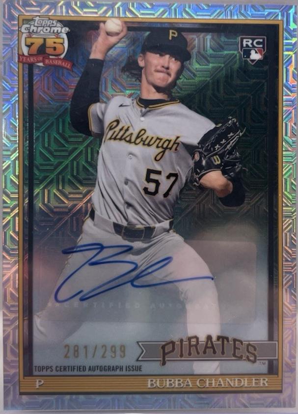 2026 Topps 1991 Chrome Bubba Chandler [Autograph] #91C-75 card