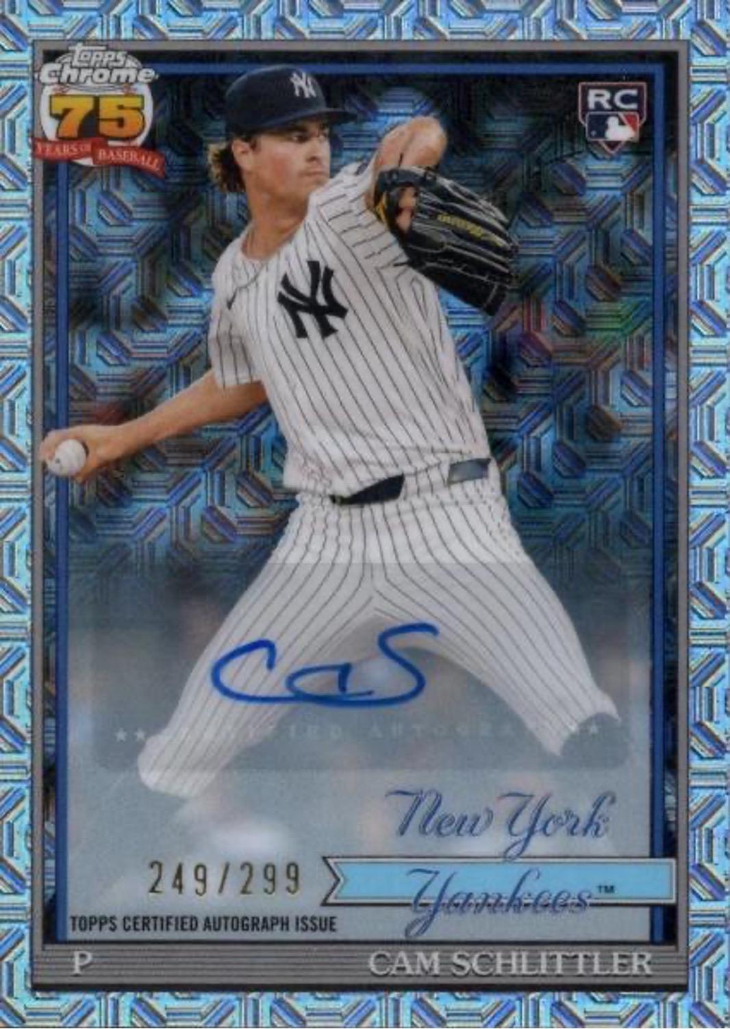 2026 Topps 1991 Chrome Cam Schlittler [Autograph] #91C-94 card