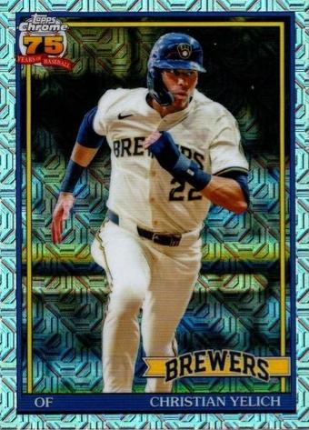 2026 Topps 1991 Chrome Christian Yelich #91C-100 card