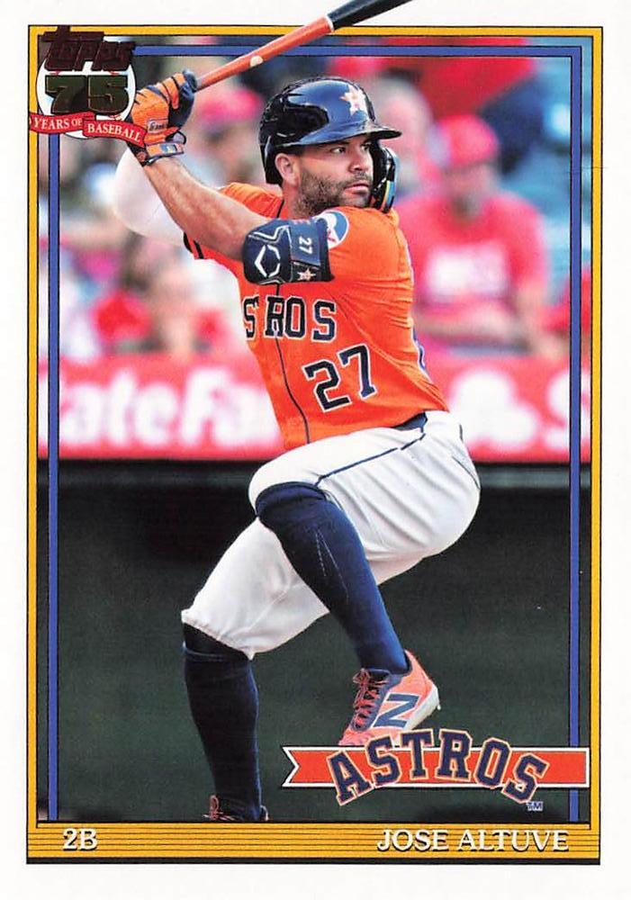 2026 Topps 1991 Jose Altuve #T91-7 card