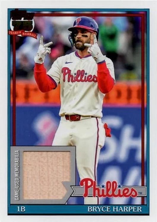 2026 Topps 1991 Relic Bryce Harper #91R-BH card