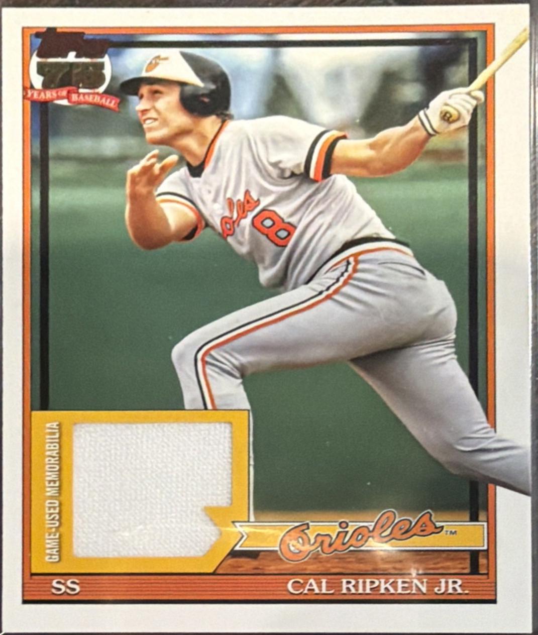 2026 Topps 1991 Relic Cal Ripken Jr. #91R-CR card