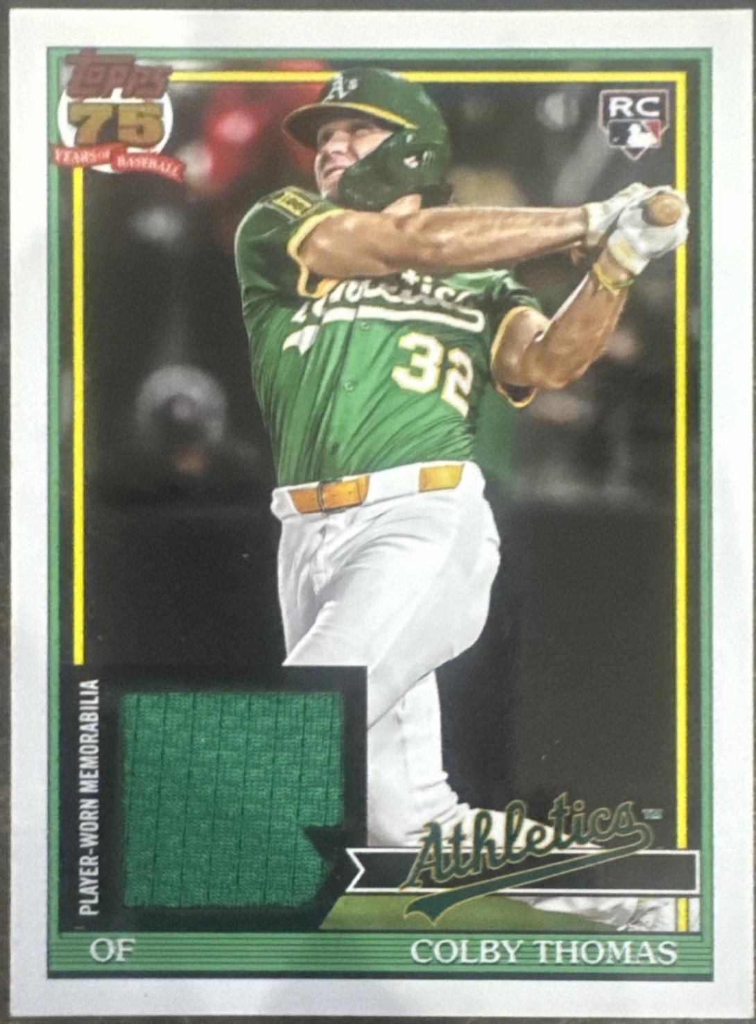 2026 Topps 1991 Relic Colby Thomas #91R-CT card