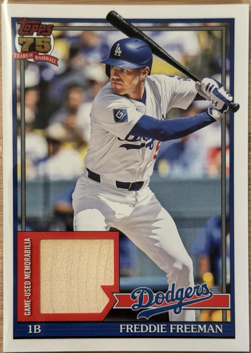 2026 Topps 1991 Relic Freddie Freeman #91R-FF card