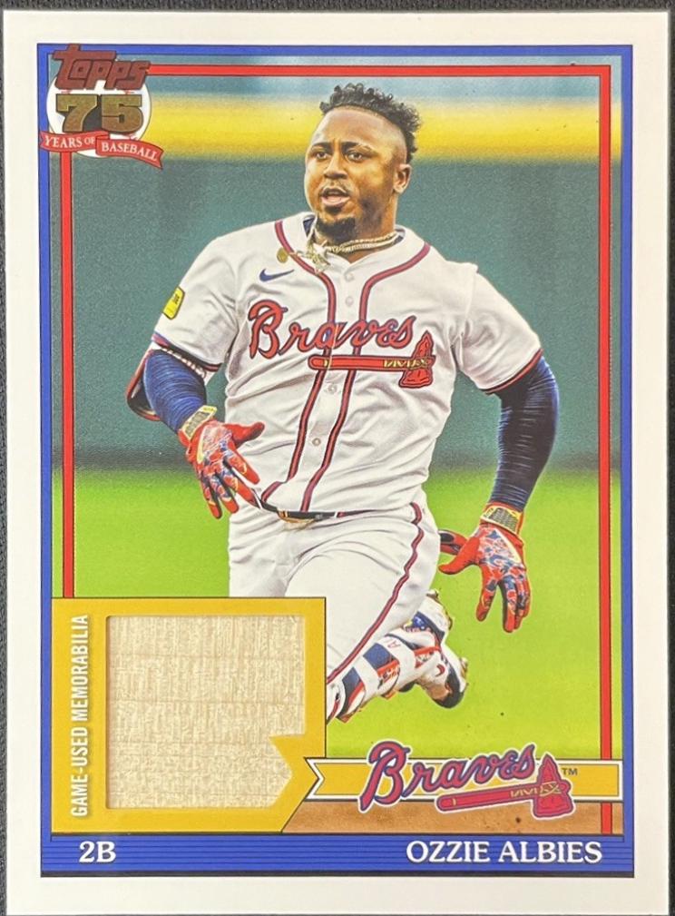 2026 Topps 1991 Relic Ozzie Albies #91R-OA card