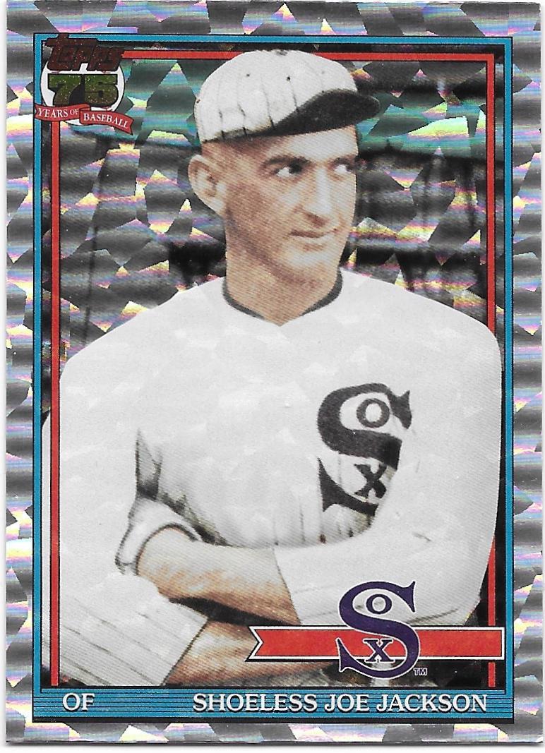 2026 Topps 1991 Shoeless Joe Jackson [Crackleboard Foil] #T91-27 card