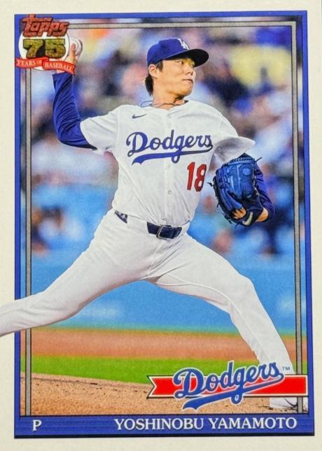 2026 Topps 1991 Yoshinobu Yamamoto #T91-55 card