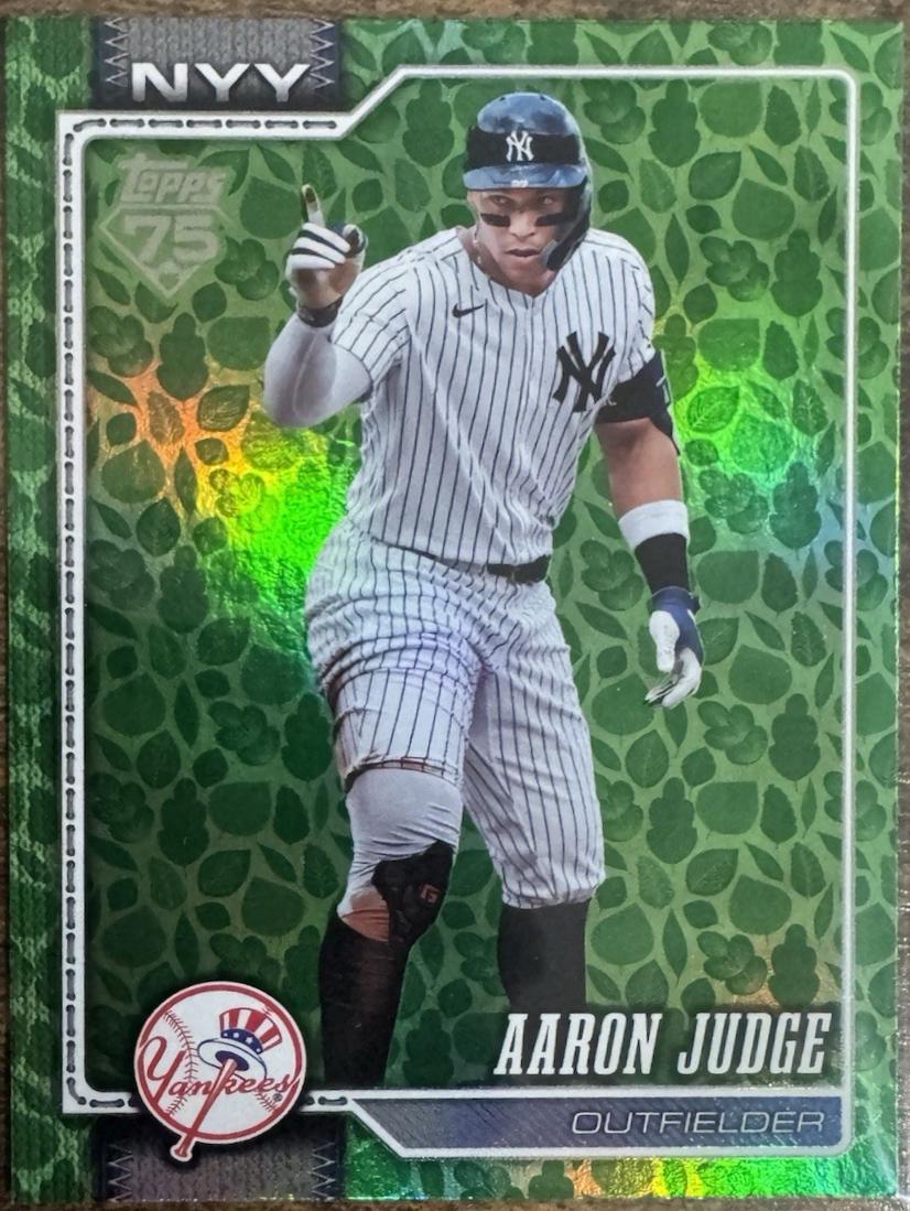 2026 Topps Aaron Judge [Green Diamante] #1 card