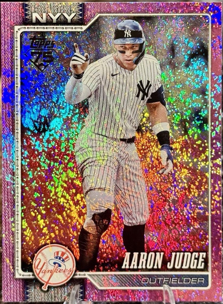 2026 Topps Aaron Judge [Pink Holo] #1 card