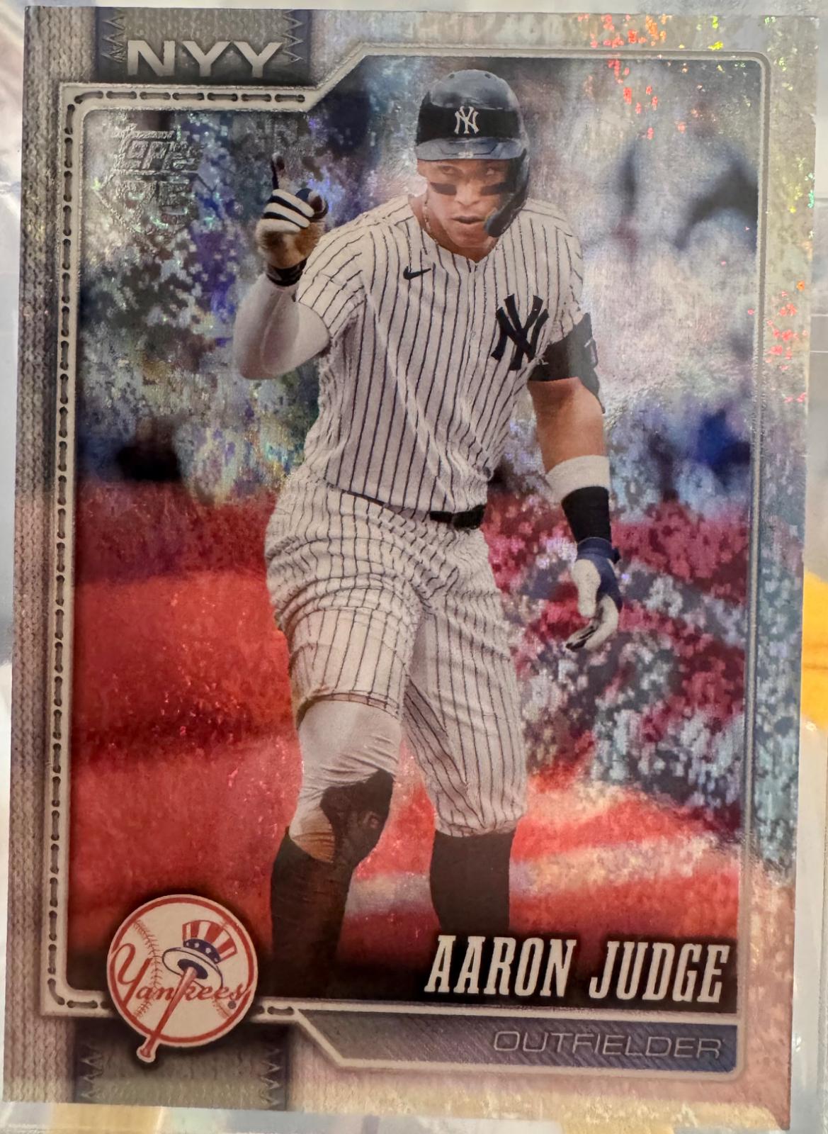 2026 Topps Aaron Judge [Silver Crackleboard Foil Board] #1 card