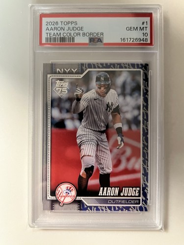 2026 Topps Aaron Judge [Team Color Border Variation] #1 card