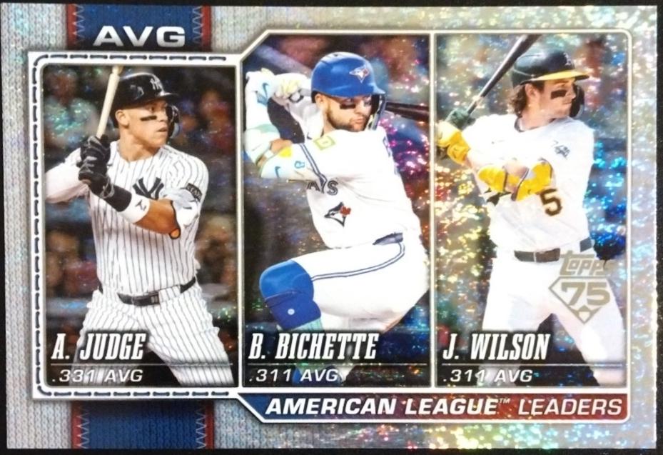 2026 Topps American League Leaders Avg [Holo] #204 card