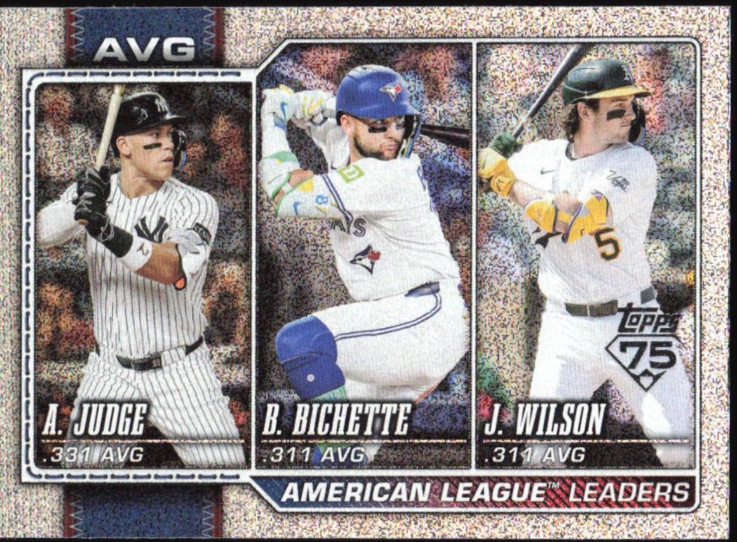 2026 Topps American League Leaders Avg [Sandglitter] #204 card