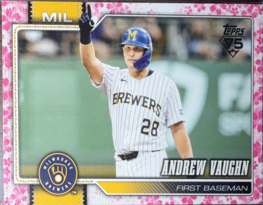 2026 Topps Andrew Vaughn [Cherry Blossom] #303 card