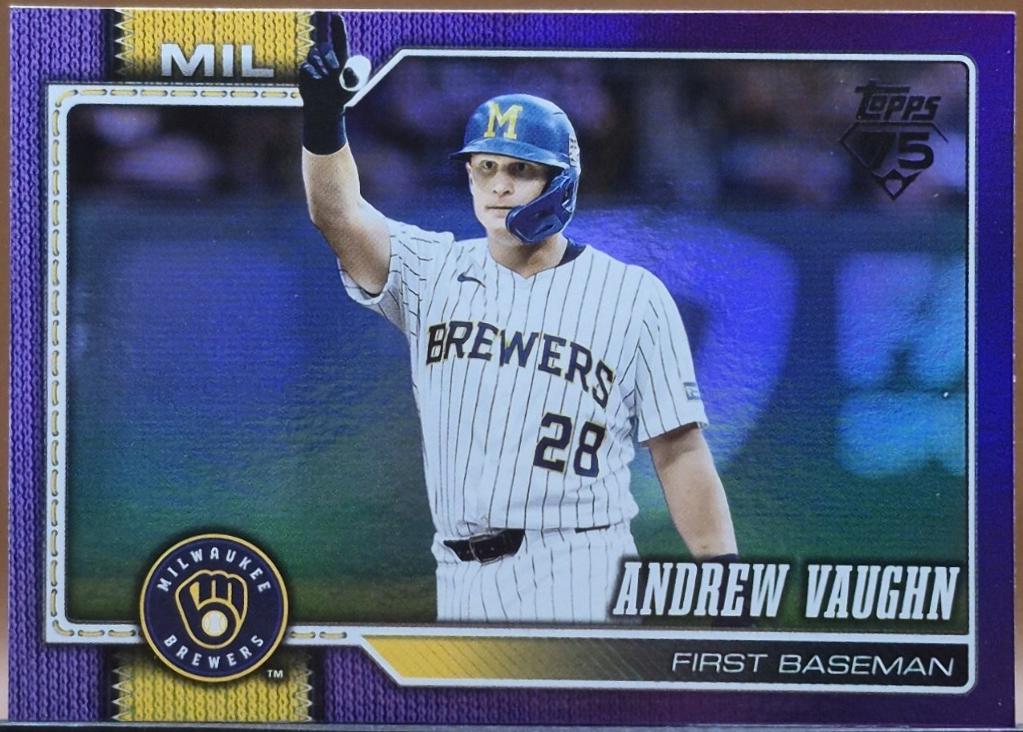 2026 Topps Andrew Vaughn [Purple Rainbow] #303 card
