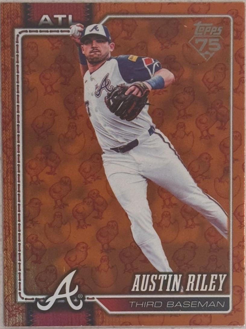 2026 Topps Austin Riley [Orange Sandglitter] #238 card