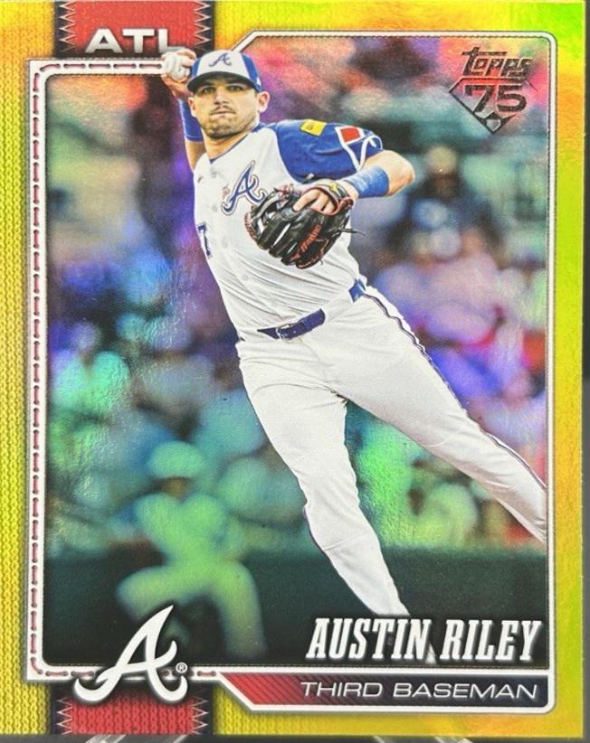 2026 Topps Austin Riley [Yellow Rainbow] #238 card