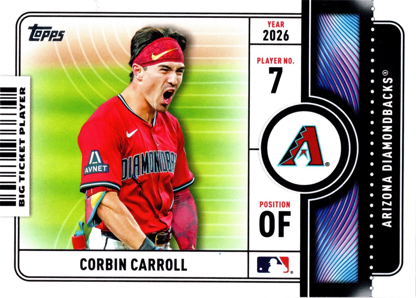 2026 Topps Big Ticket Players Corbin Carroll #BTP-6 card