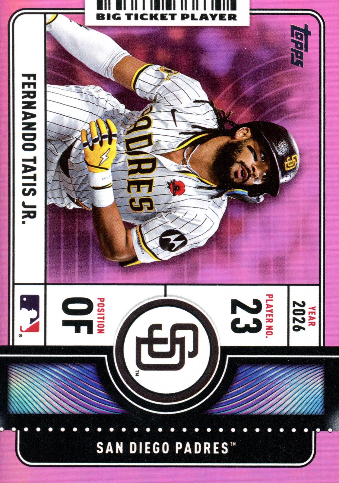 2026 Topps Big Ticket Players Fernando Tatis Jr. [Pink Foil] #BTP-20 card