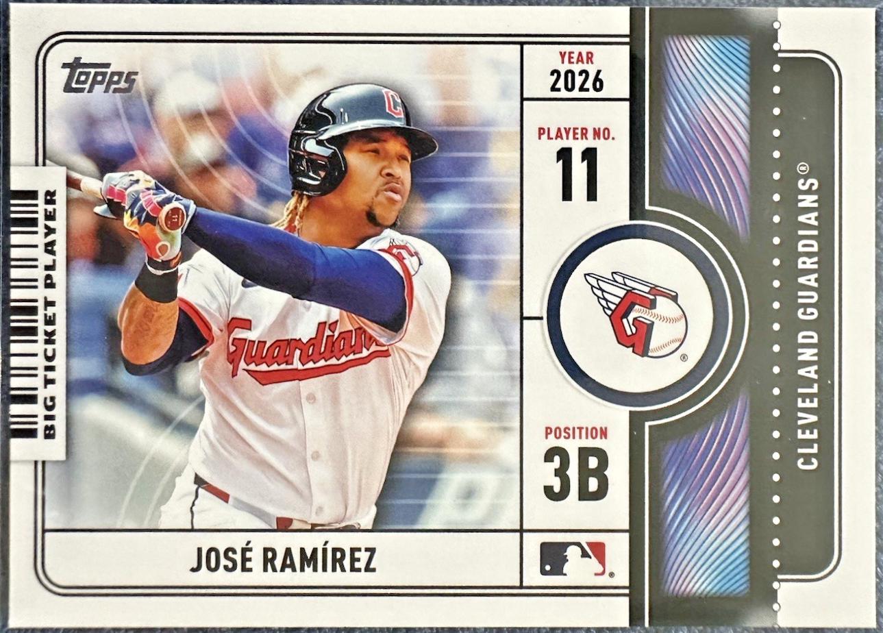 2026 Topps Big Ticket Players Jose Ramirez #BTP-9 card