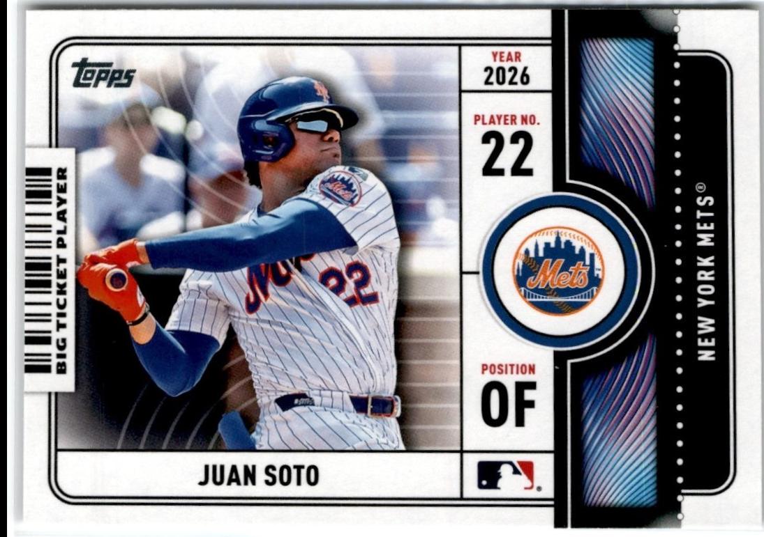 2026 Topps Big Ticket Players Juan Soto #BTP-11 card
