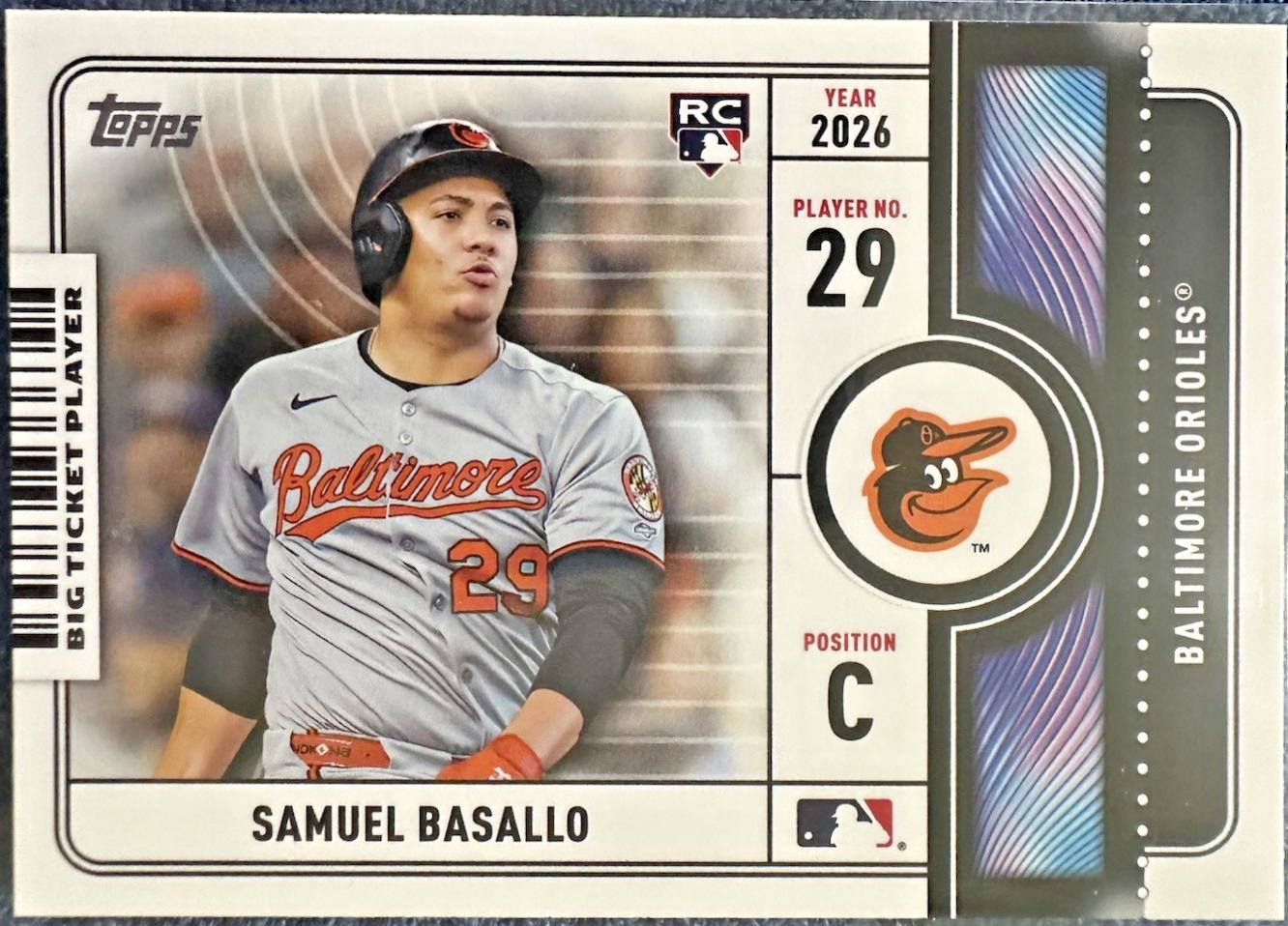 2026 Topps Big Ticket Players Samuel Basallo #BTP-25 card