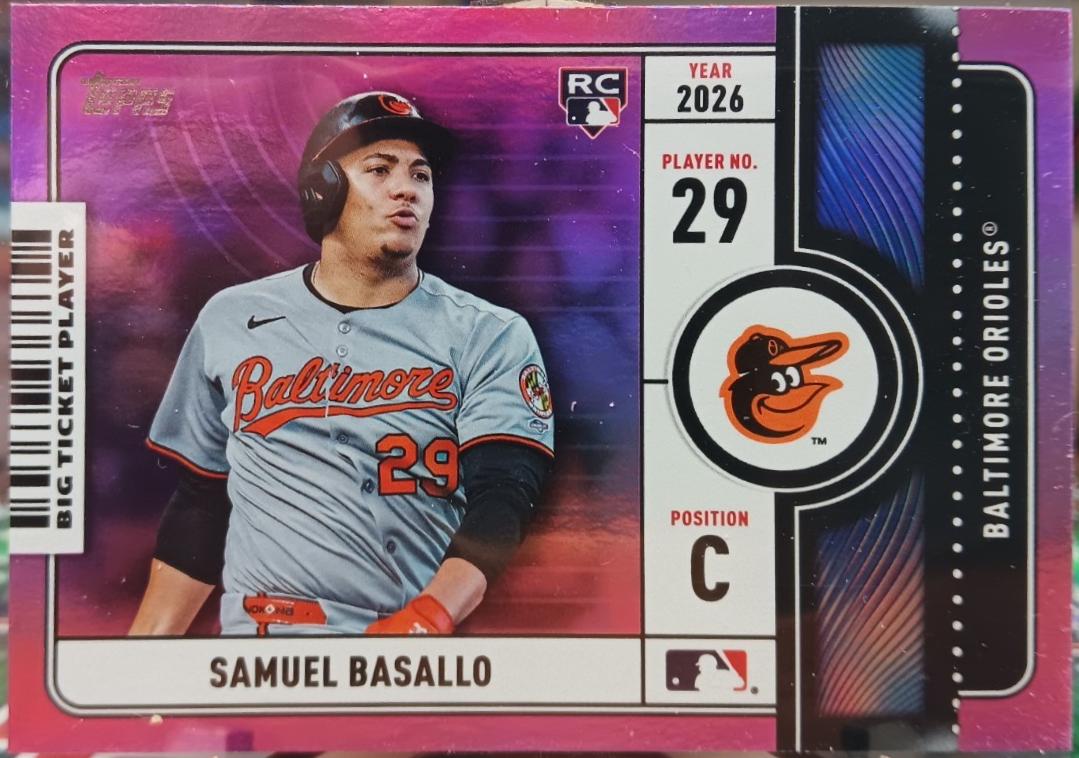 2026 Topps Big Ticket Players Samuel Basallo [Pink Foil] #BTP-25 card