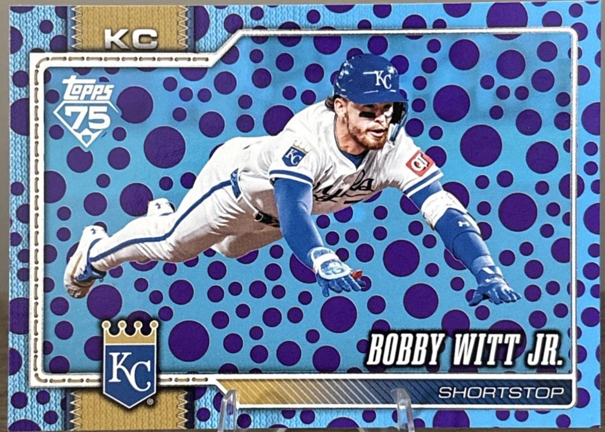 2026 Topps Bobby Witt Jr. [Holiday Dots Purple Blue] #205 card