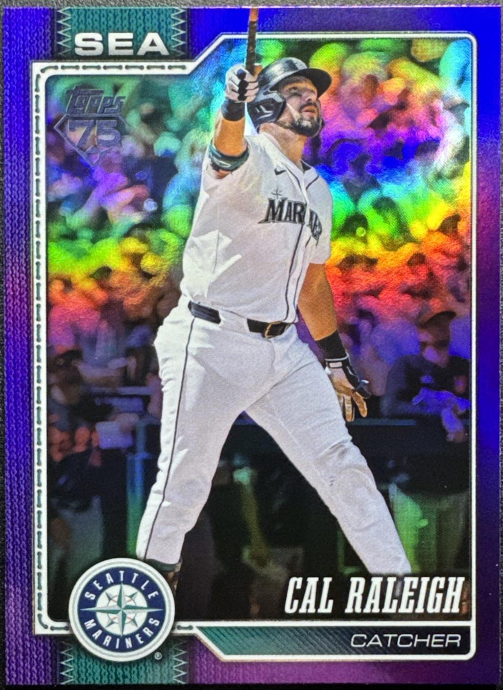 2026 Topps Cal Raleigh [Purple Rainbow] #140 card
